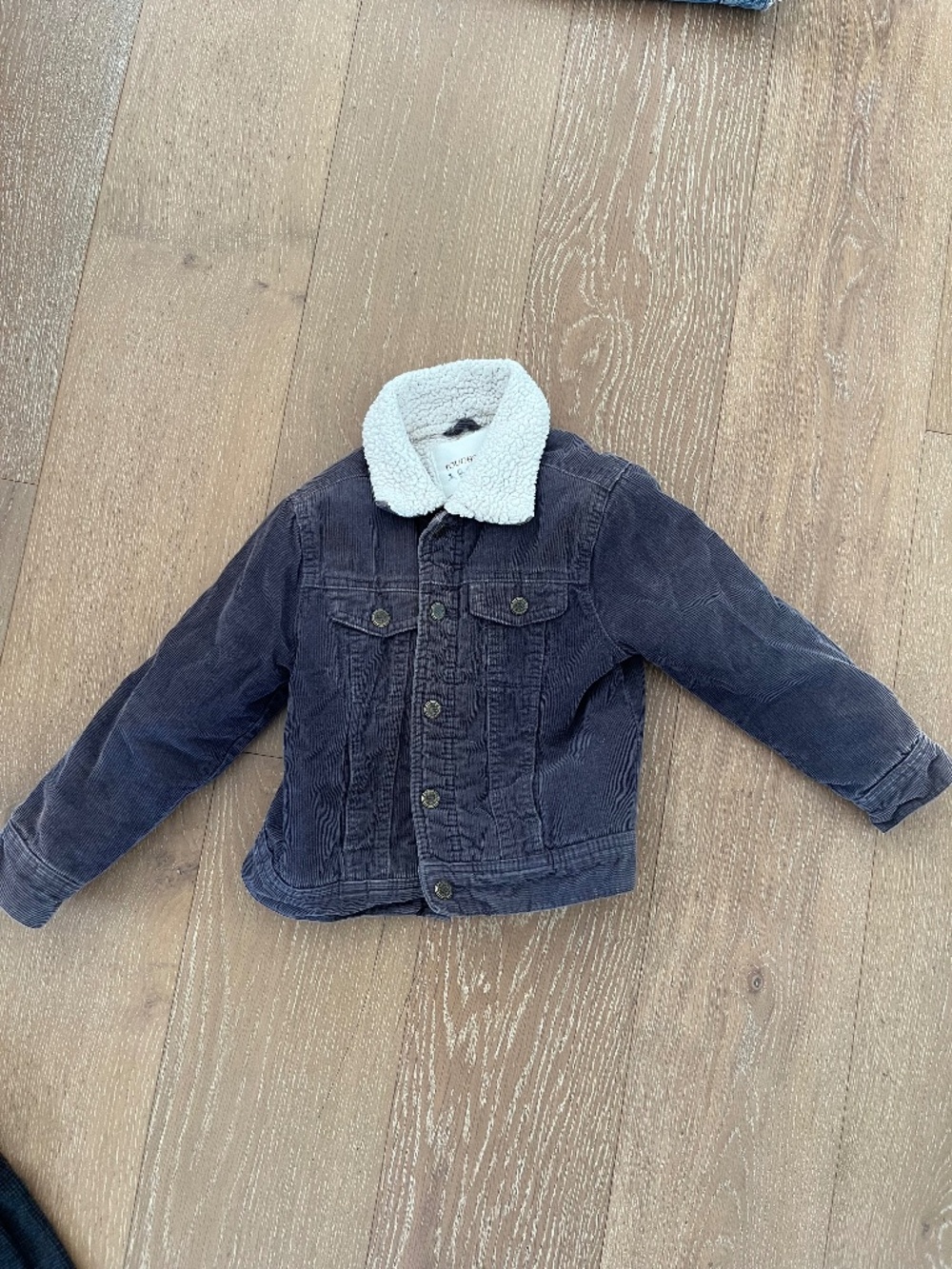 Kid grey Sherpa jacket size 4